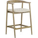 Jeremy 35.75 inch Weathered Oak / Dove Cream Counter Stool